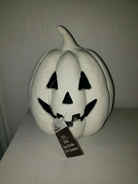 Walmart Halloween White Pumpkin Decor
